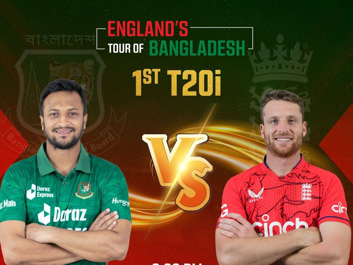 Live Bangladesh vs England Live Cricket Score and Updates: BAN vs ENG 1st T20I Match Live Cricket Score At Zahur Ahmed Chowdhury Stadium, Chattogram